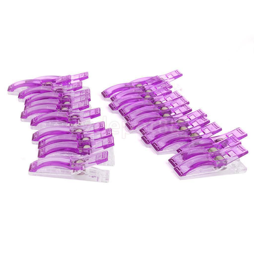 Popular 24 Jumbo Wonder Clips Fabric Clamps for Craft Sewing Quilting Purple、DD