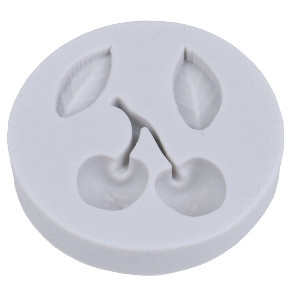 Cherry leaves Silicone Mold Fondant Mould Cake Decorating Tools Chocolate.l8