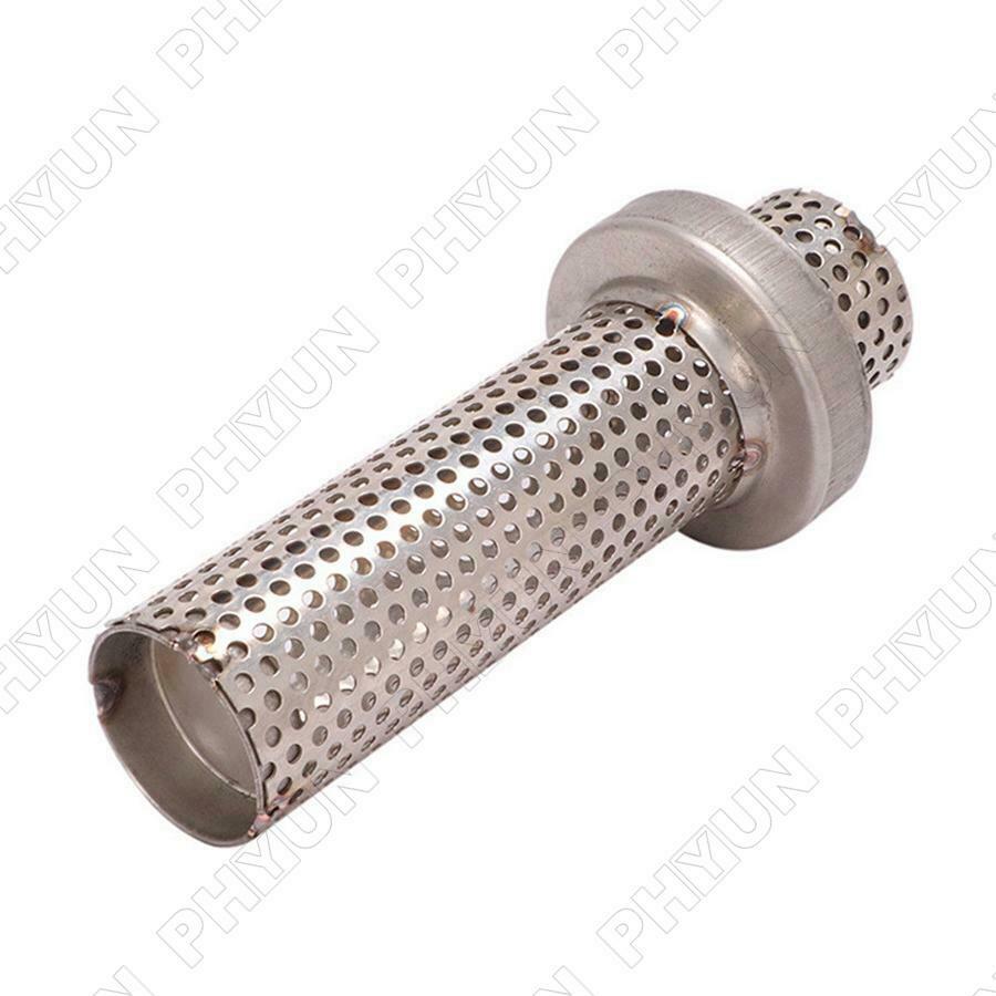 2.4 Inch Motorcycle Exhaust Pipe Silencer Stainless Steel Removable Muffler 1x