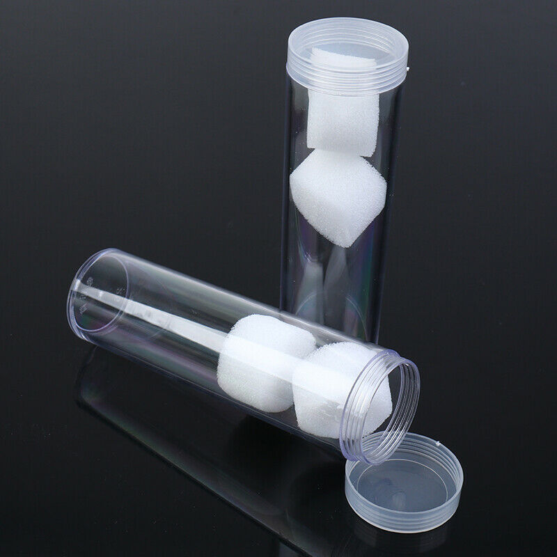2 Pcs 25mm Round Clear Plastic Coin Fits Quarter Dollar Storage Tubes Scr.l8