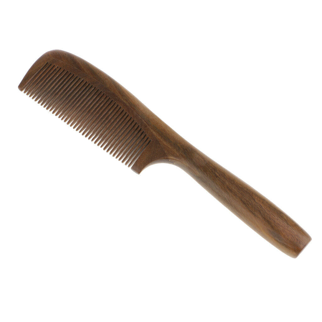 Handmade natural sandalwood wooden hair comb wood no