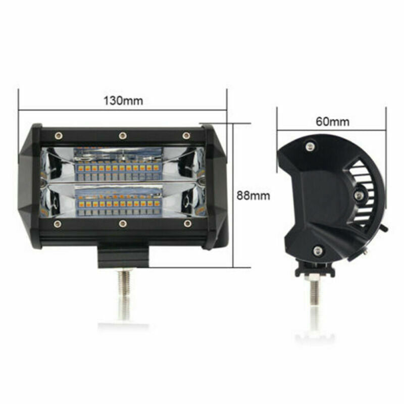 2x 5inch 672W LED Work Light Bar Spot Beam Off Road SUV ATV Truck Light 12V 24V