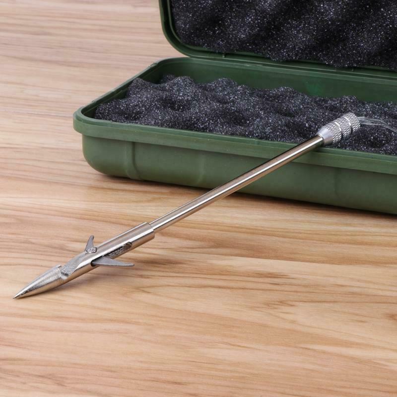 Fishing Broadhead Arrow Stainless Steel Catapult Slingshot Bow Hunting Fish Dart
