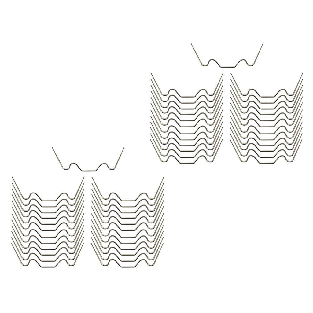 50-Piece Steel Glazing Clips Greenhouse W Wire Clip Glass Pane Clips for