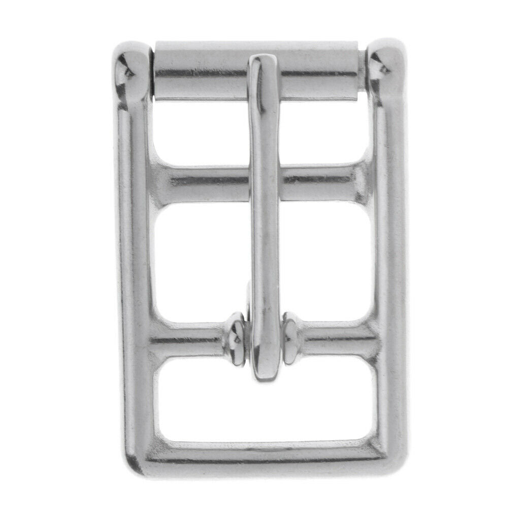 Replacement Bridle Buckle with Roller and Double Bar for Halter Hardware,