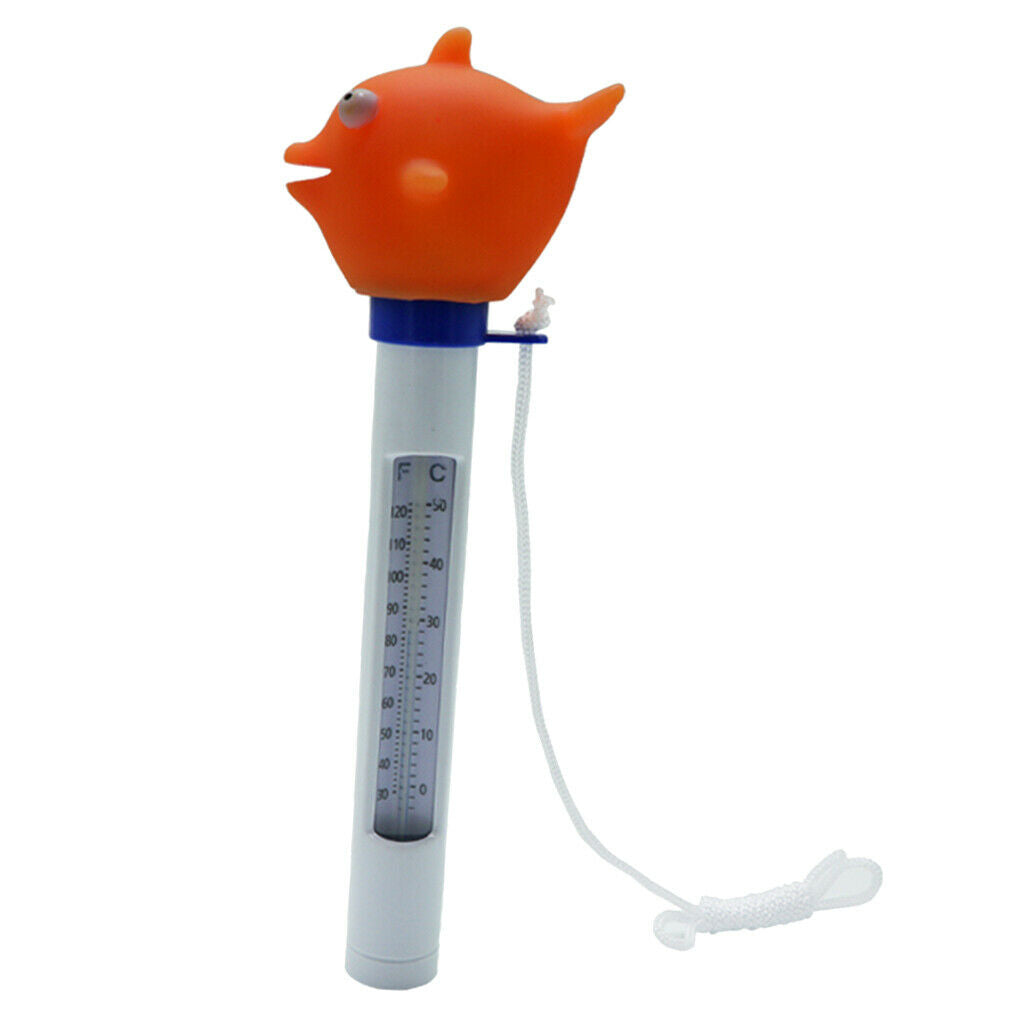 Cartoon Animal Floating Thermometer with String for Hot Tub Spa Shark