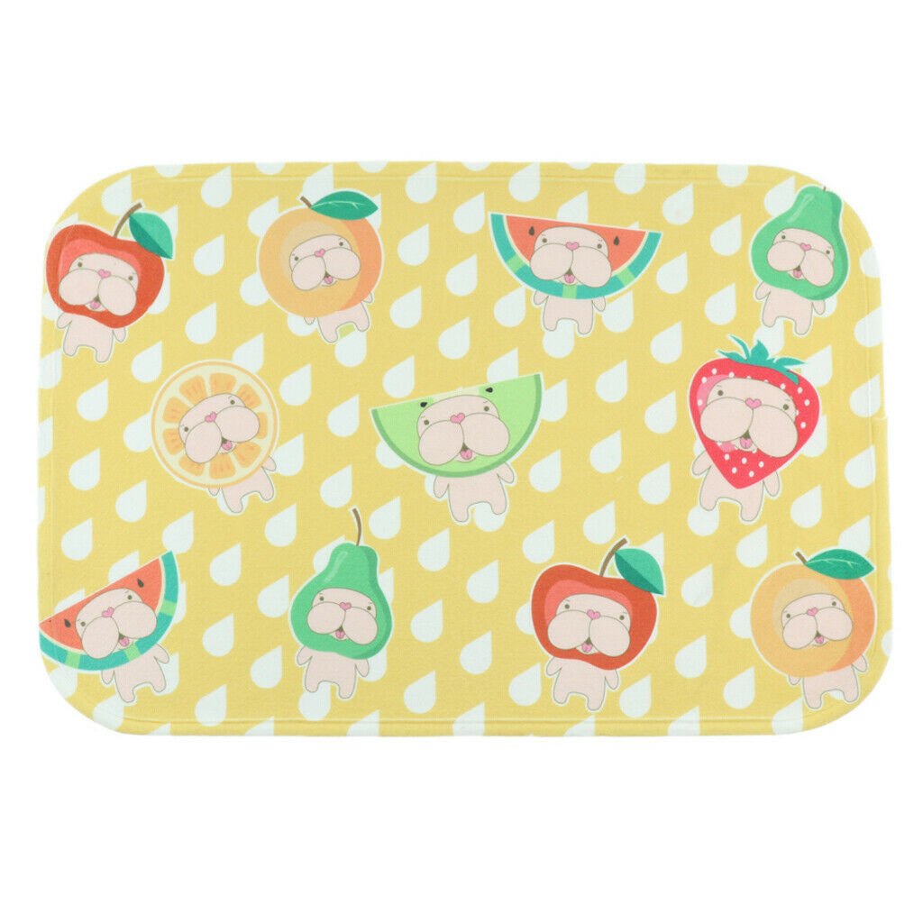 Pet Mat for Food and Water, Rectangle Non-Slip Rubber Mat for Dog and Cat S