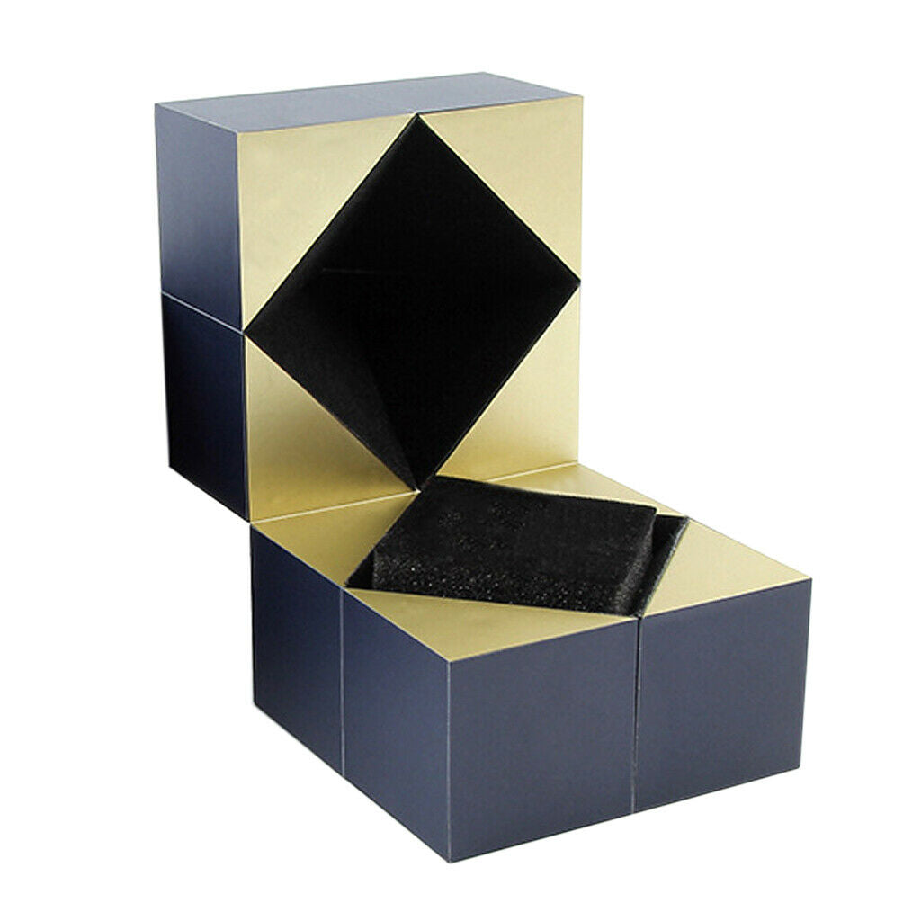 Glamour Jewelry Box Folding Square Ring Box Marriage Jewelry Gift Case