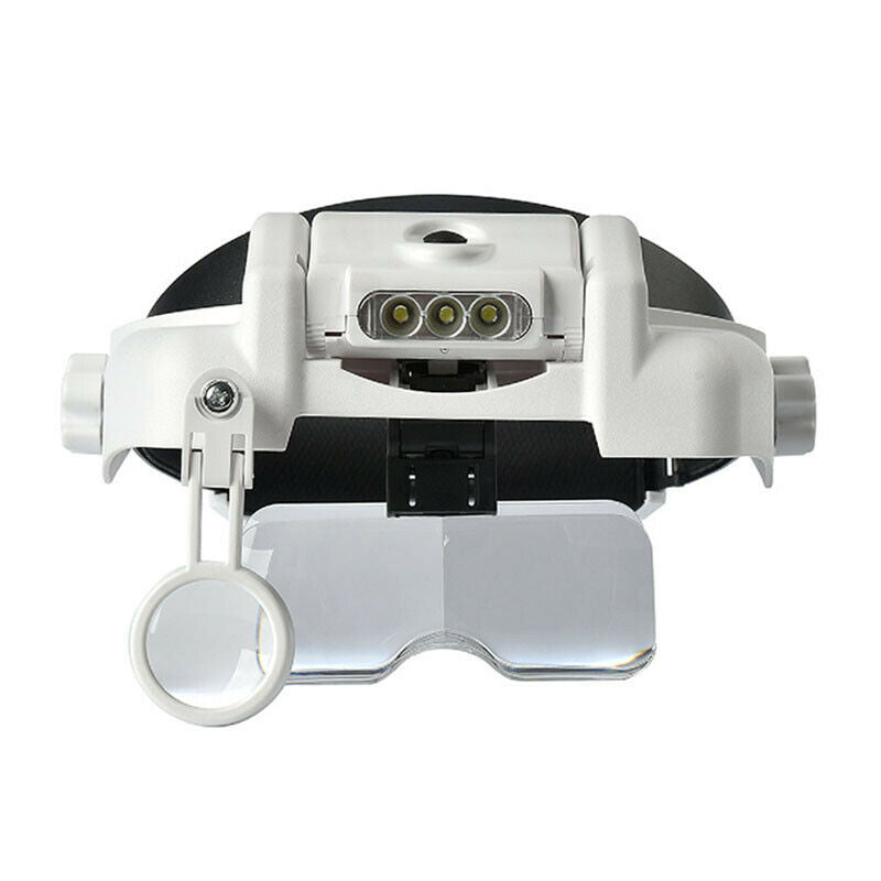 1X--14X 6 Lens Optivisor Headband Magnifier Head Magnifying Glass