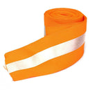 Synth Fabric Lightweight Reflective Tape Safty Strip Sew on Lime Orange