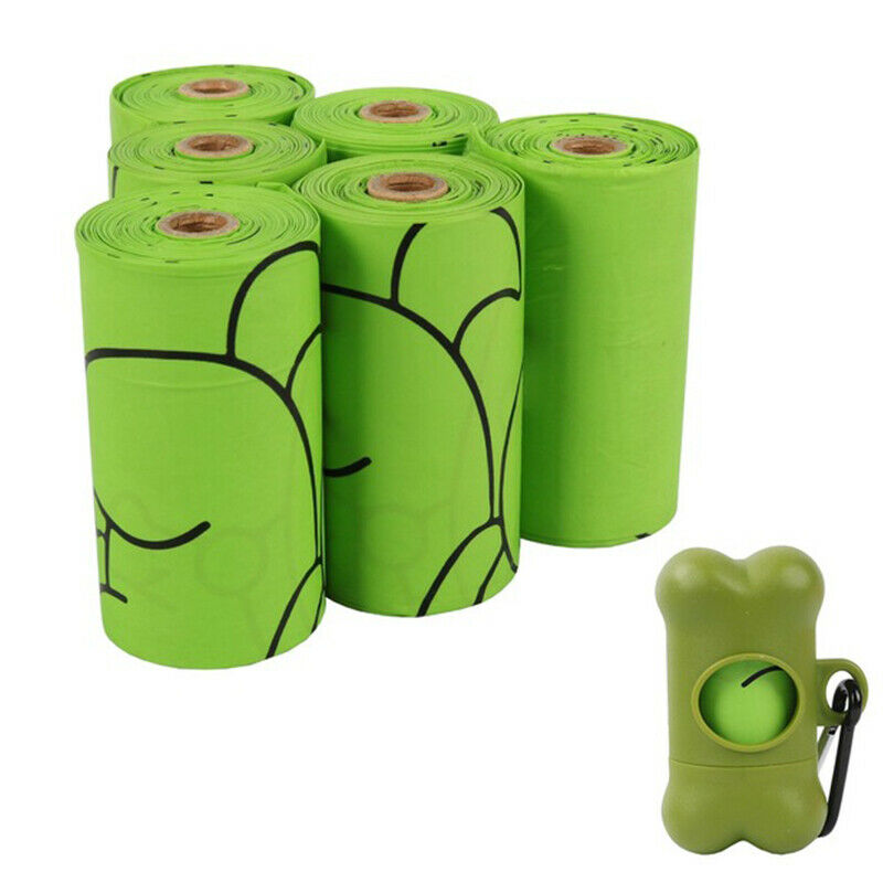 1roll Biodegradable Dog Poop Bags Corn starch Earth Friendly Waste Bag for Dogs
