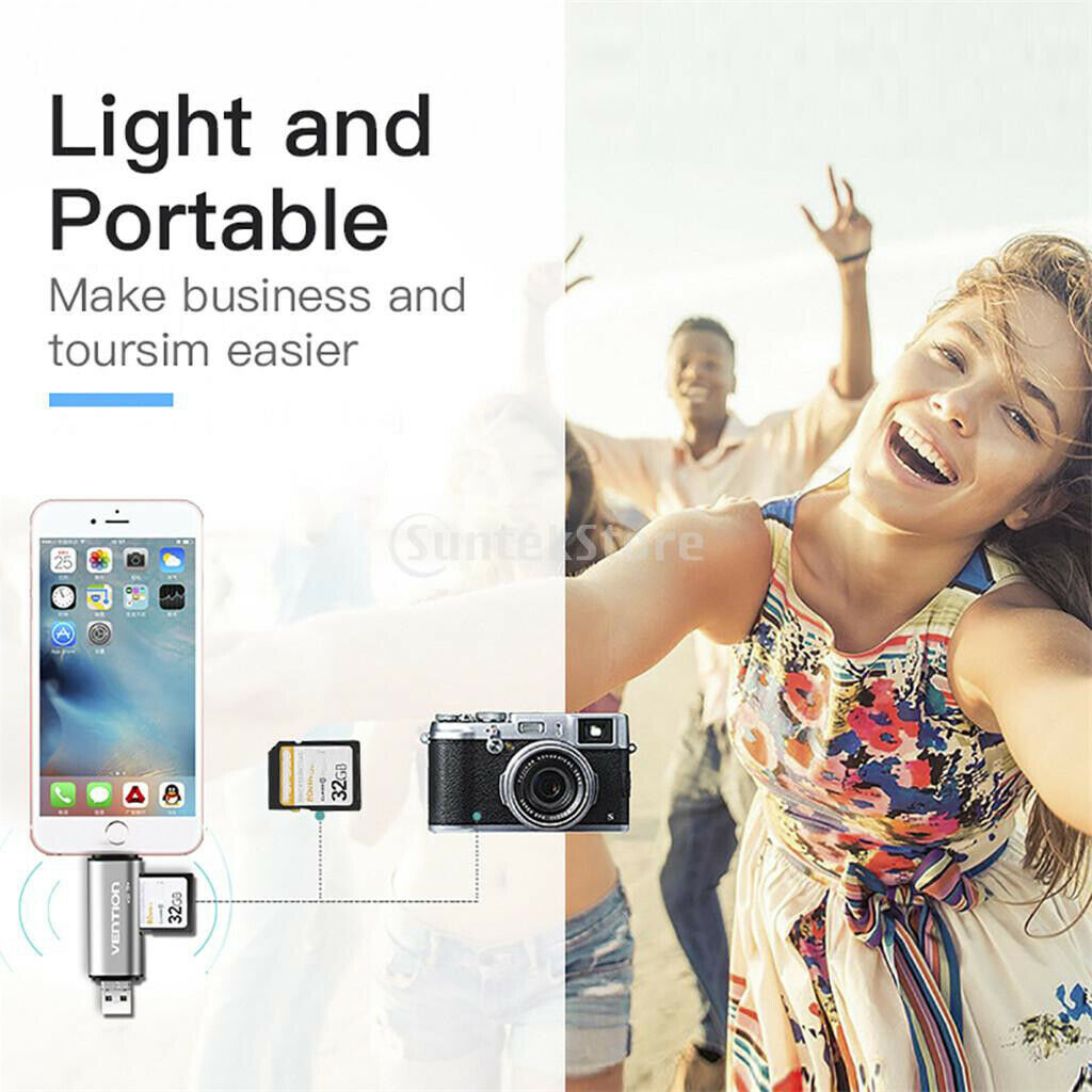 USB2.0 Memory Card Reader High Speed OTG Data Reader for Mobile PC Camera