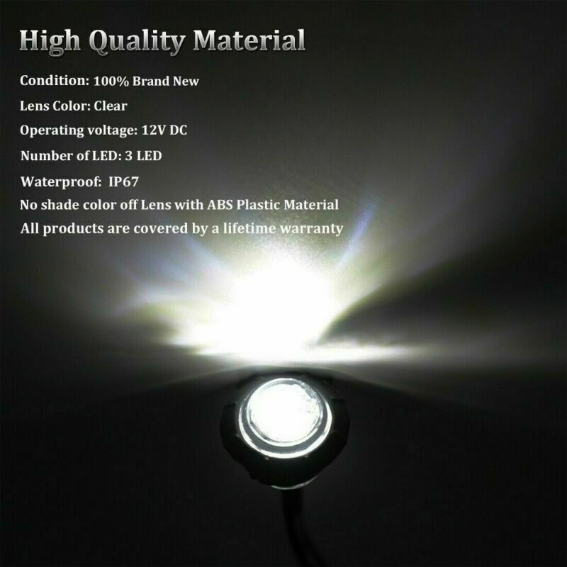 20pcs LED Rock Lights For JEEP Truck Off-Road Trail Fender Underbody White Light