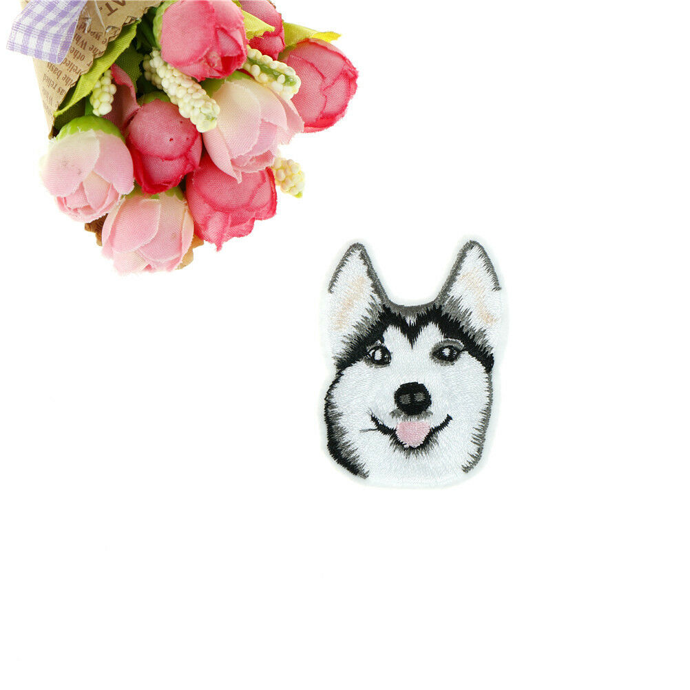 1pc Husky Dog Embroidery Sew Iron On Patch Badge Clothes Applique Accessor.l8
