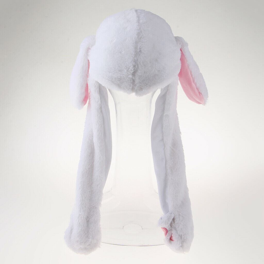 Women Girls Warm Rabbit Ear in Motion Jumping Hat in Hat