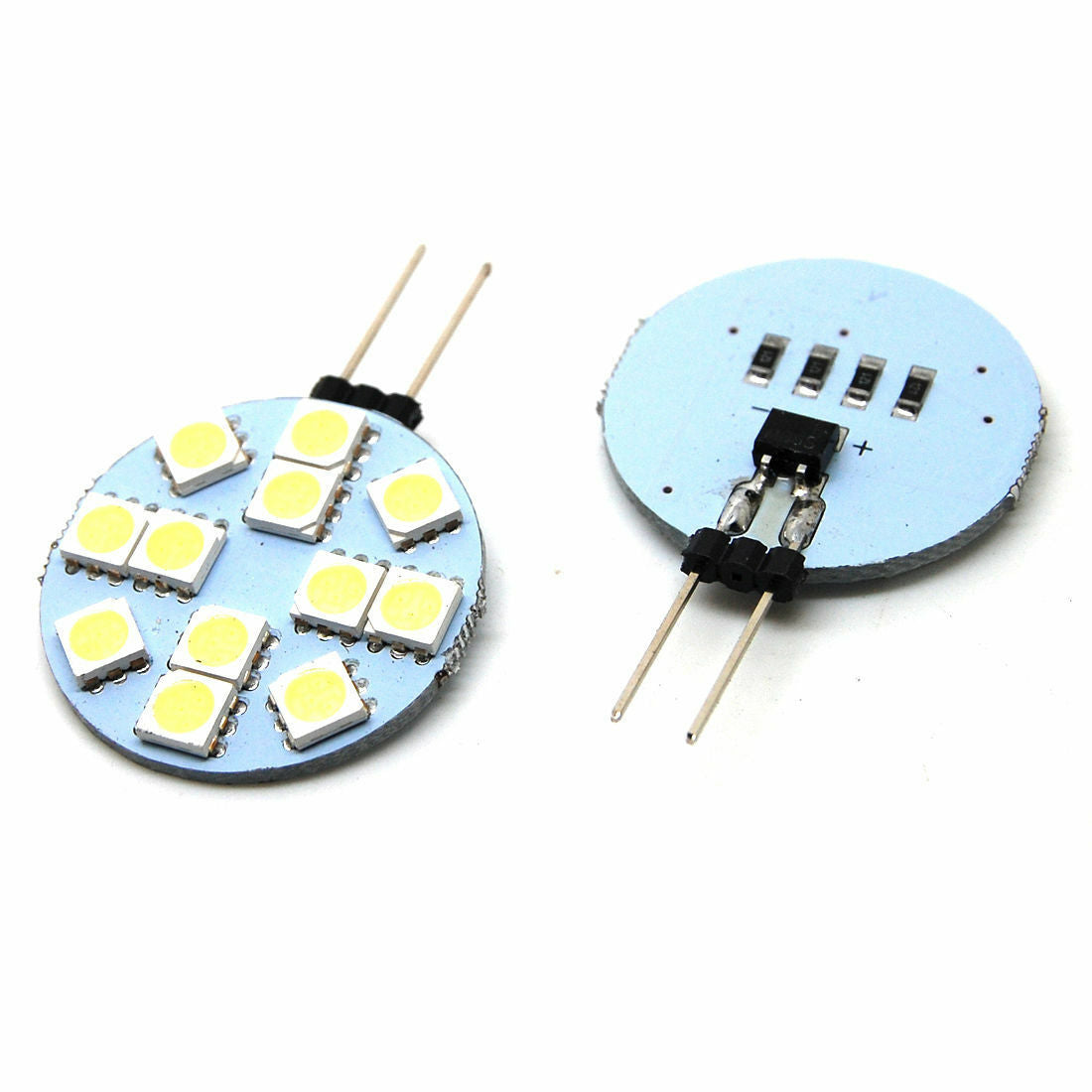 2p G4 LED 12 5050 SMD Marine Camper Boat Spot Light Bulb Lamp 12V Warm White New