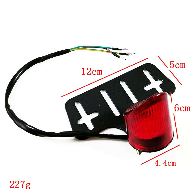 12V Motorcycle Bikes Retro Fender License Plate LED Brake Stop Rear Turn Light