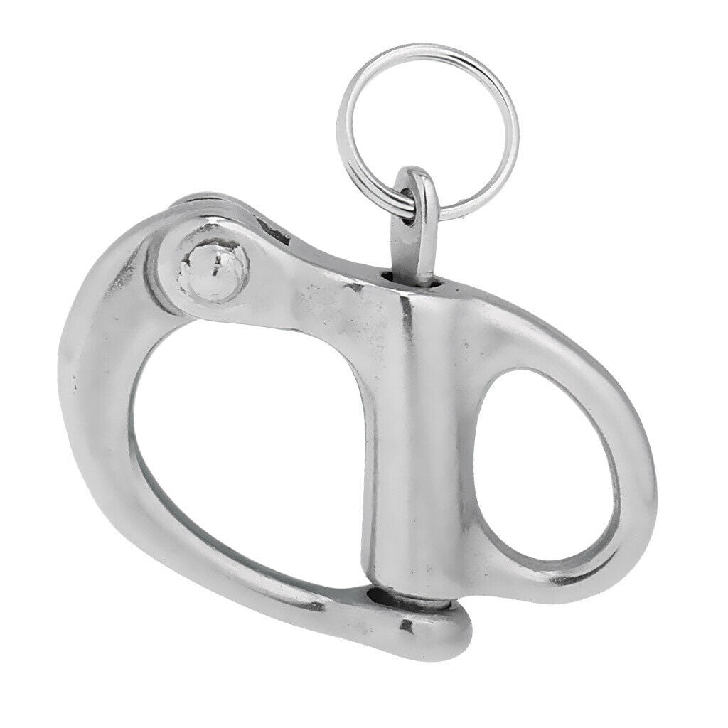 2 Pack Quick Release Snap Shackle Pull-Lock, Stainless Steel (5.2x2.8cm &