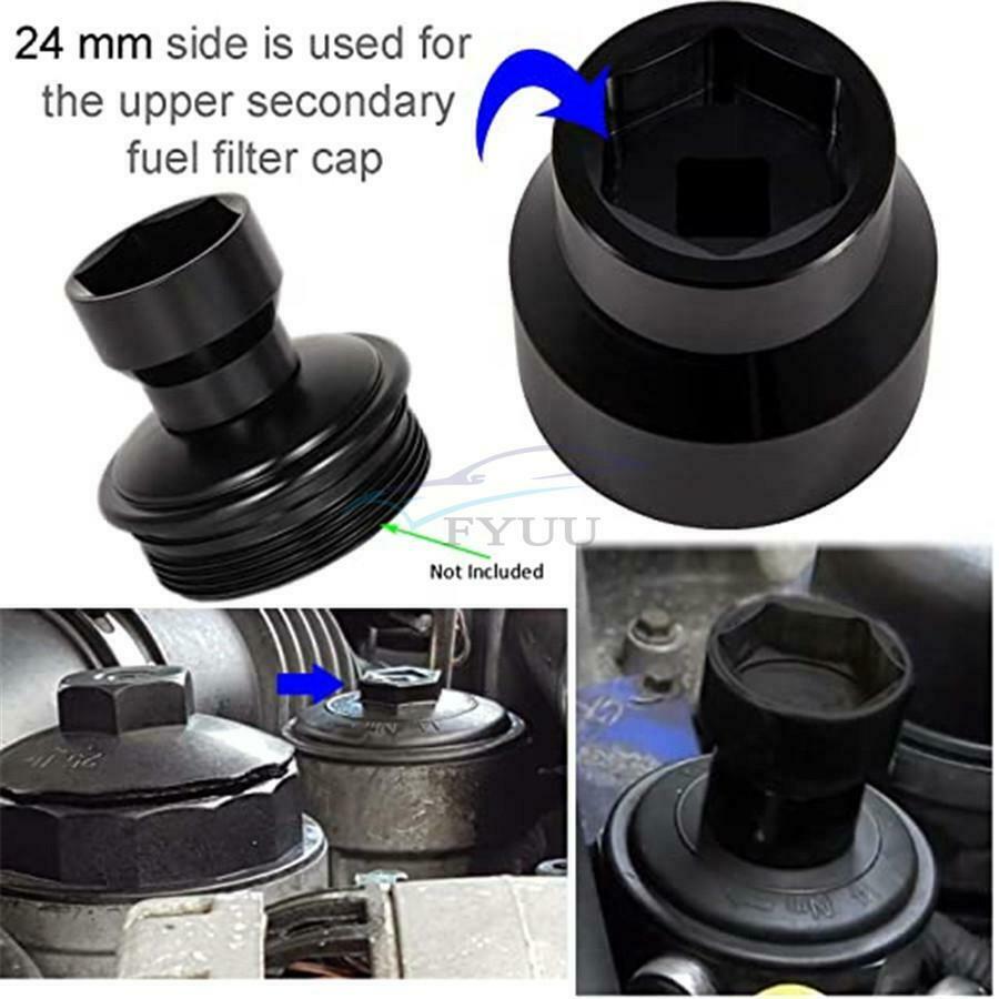24/35/36mm Fuel Filter Cap Remover & Installer Tool For Ford 6.0L 6.4L 2003-2010