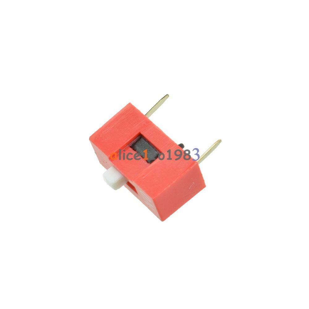 20Pcs Slide Type Switch Module 1-Bit 2.54mm 1 Position Way DIP Red Pitch