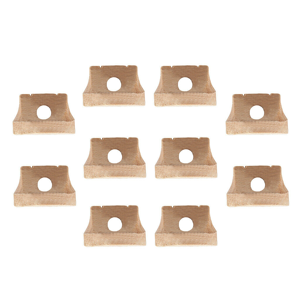 10PCS Hollow Chinese Erhu Strings Wooden Bridge Musical Instrument Parts