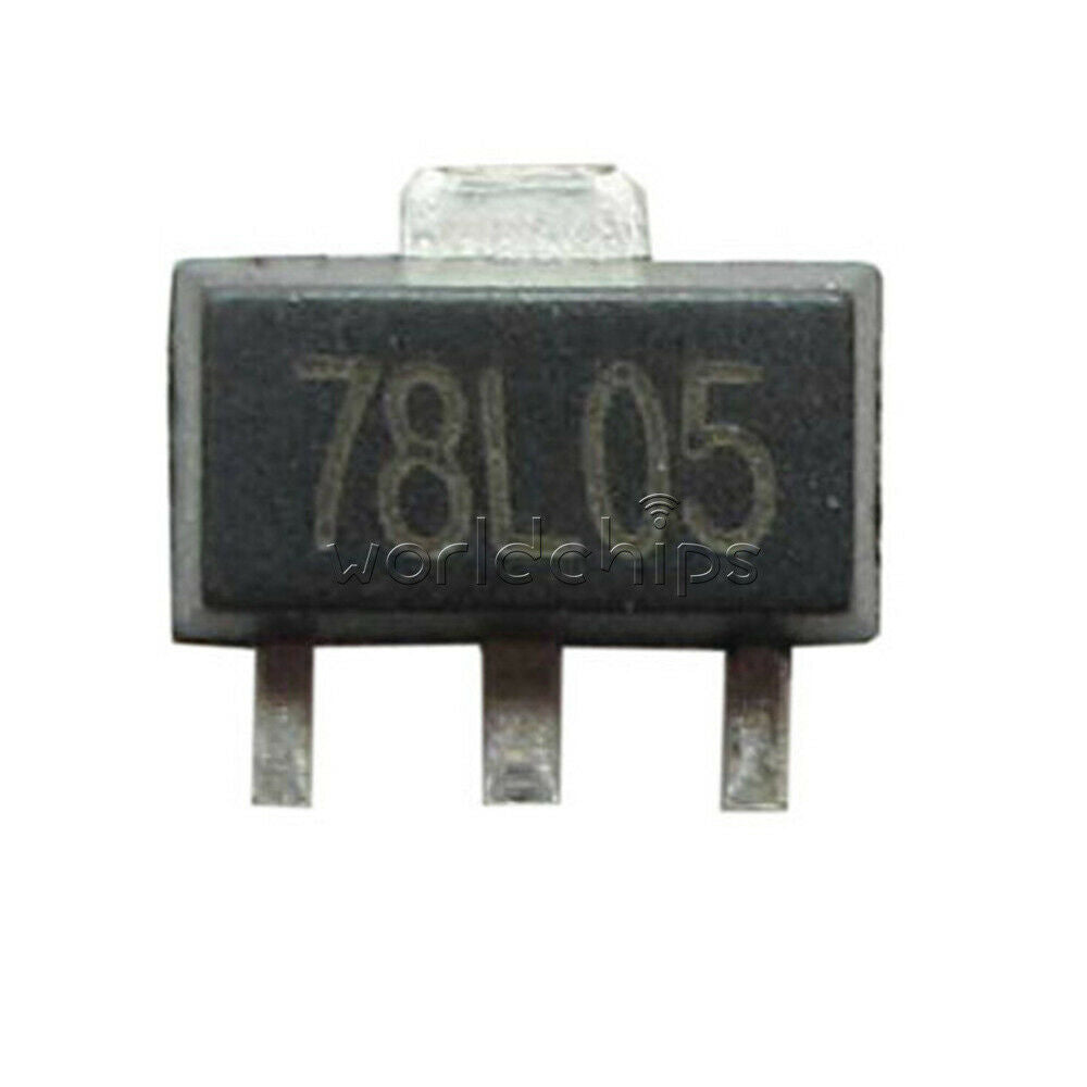 20PCS 78L05 L78L05 7805 Voltage Regulator 5V 100mA SOT-89 SMD