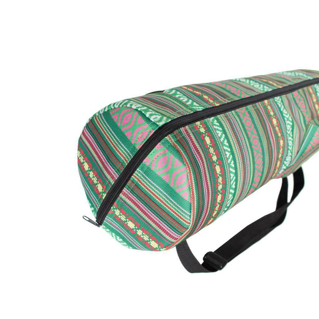 Yoga Mat Carrier Backpack Zipper Closure Shoulder Strap Bag & Phone Pocket