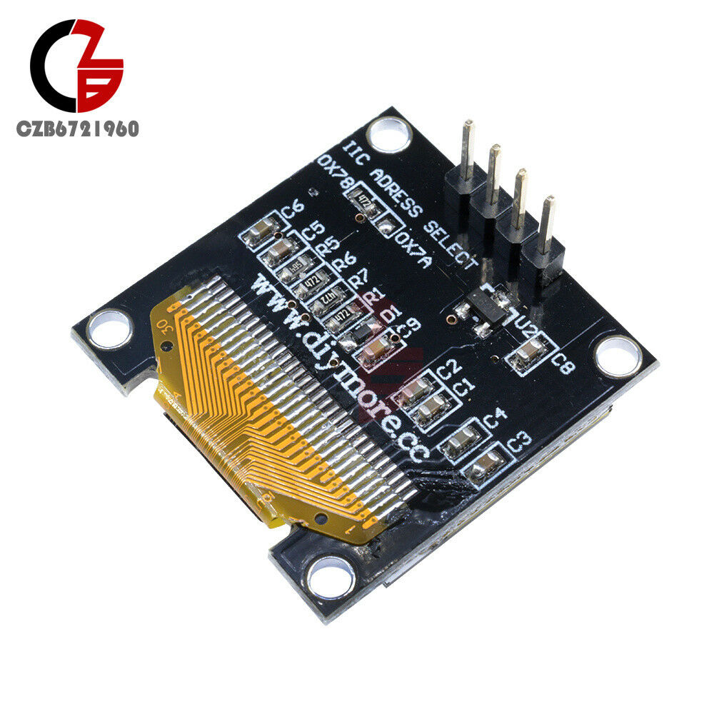 Yellow&Blue 0.96" I2C IIC 128x64 OLED Serial LCD LED Display Module for Arduino