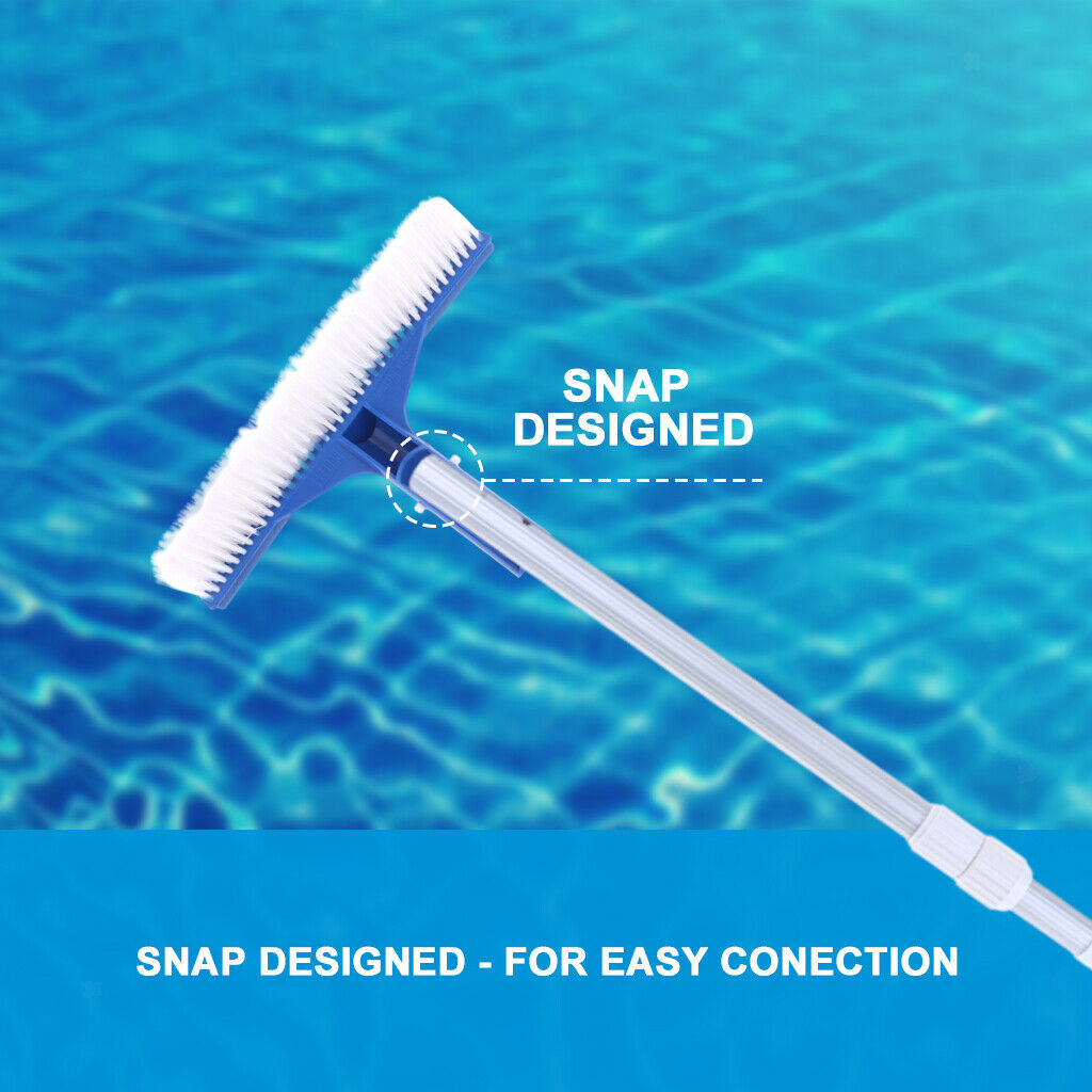 Swimming Pool Soft Cleaning Brush w/ 1 Meter Pole Set for Pool Moss Removal