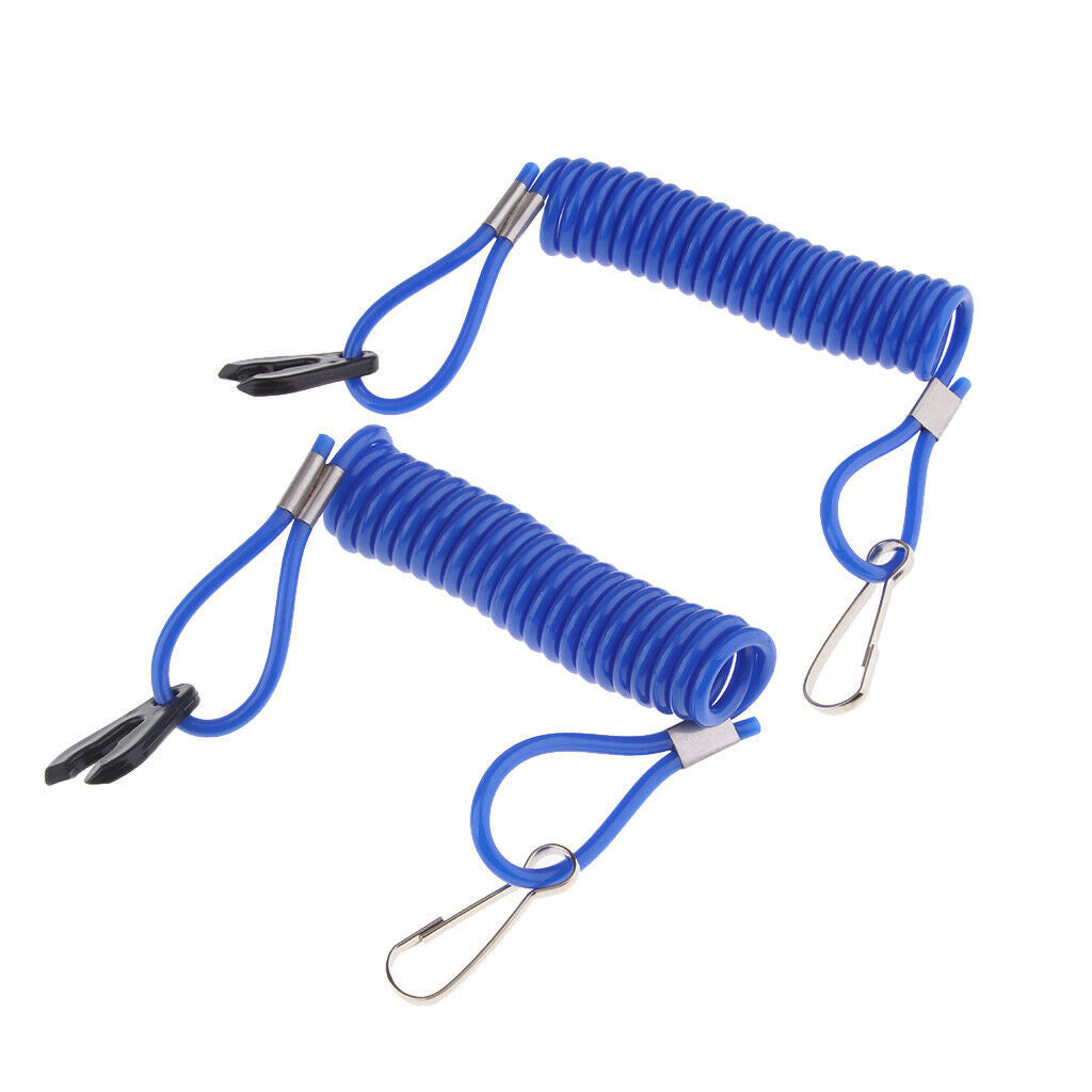 2Pcs Marine Boat Kill Stop Switch Safety Lanyard for Yamaha Outboard Engine