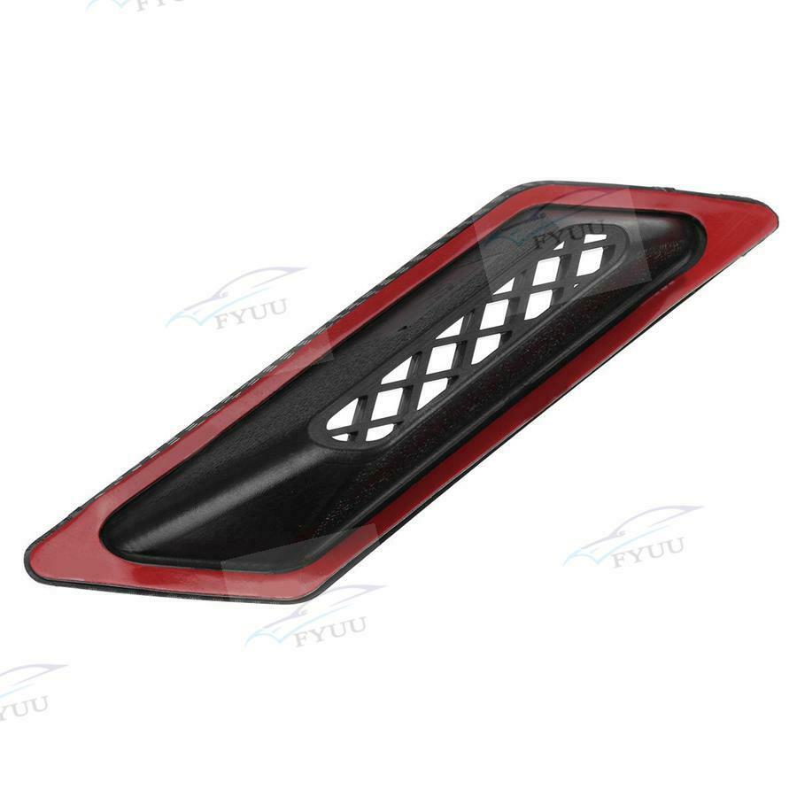 1x FC Style Hood Vent Front Bumper Hood Air Vent Intake Duct Carbon Fiber Look