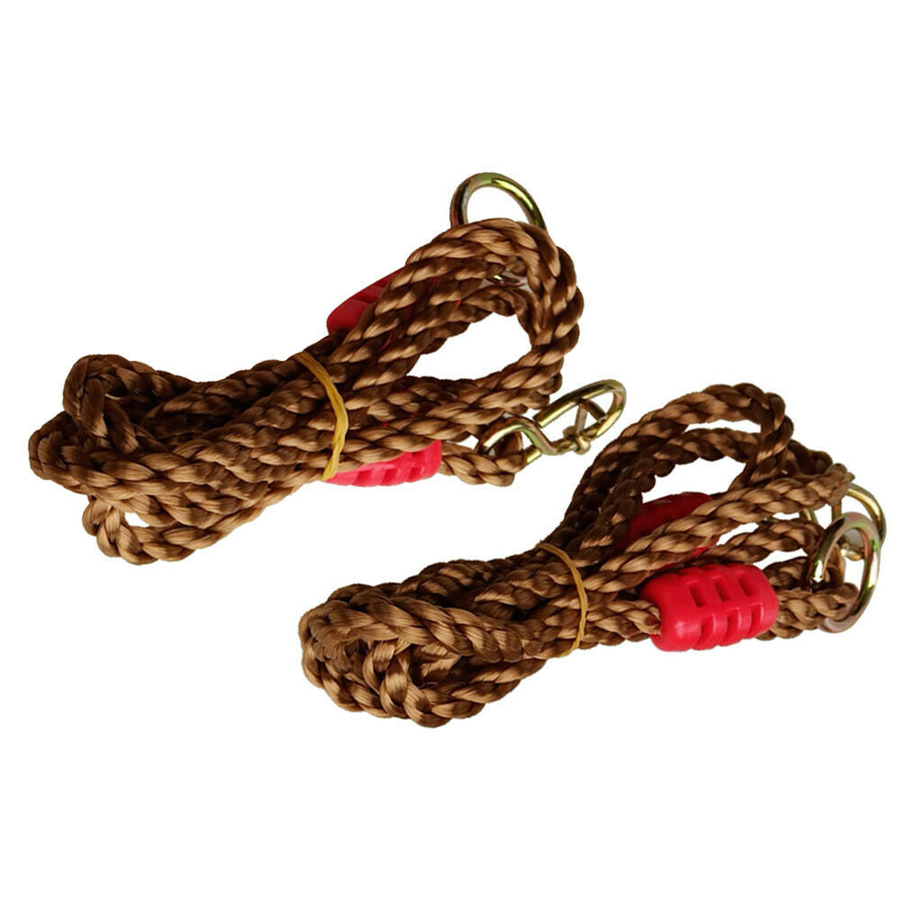 2Pieces Adjustable Nylon Swing Rope Hammock Hanging Tree Strap Extension