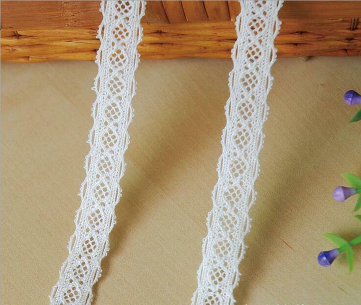 5 Yards Cotton Crochet Lace Decorative Clothing curtain sofa accesories 1.6cm