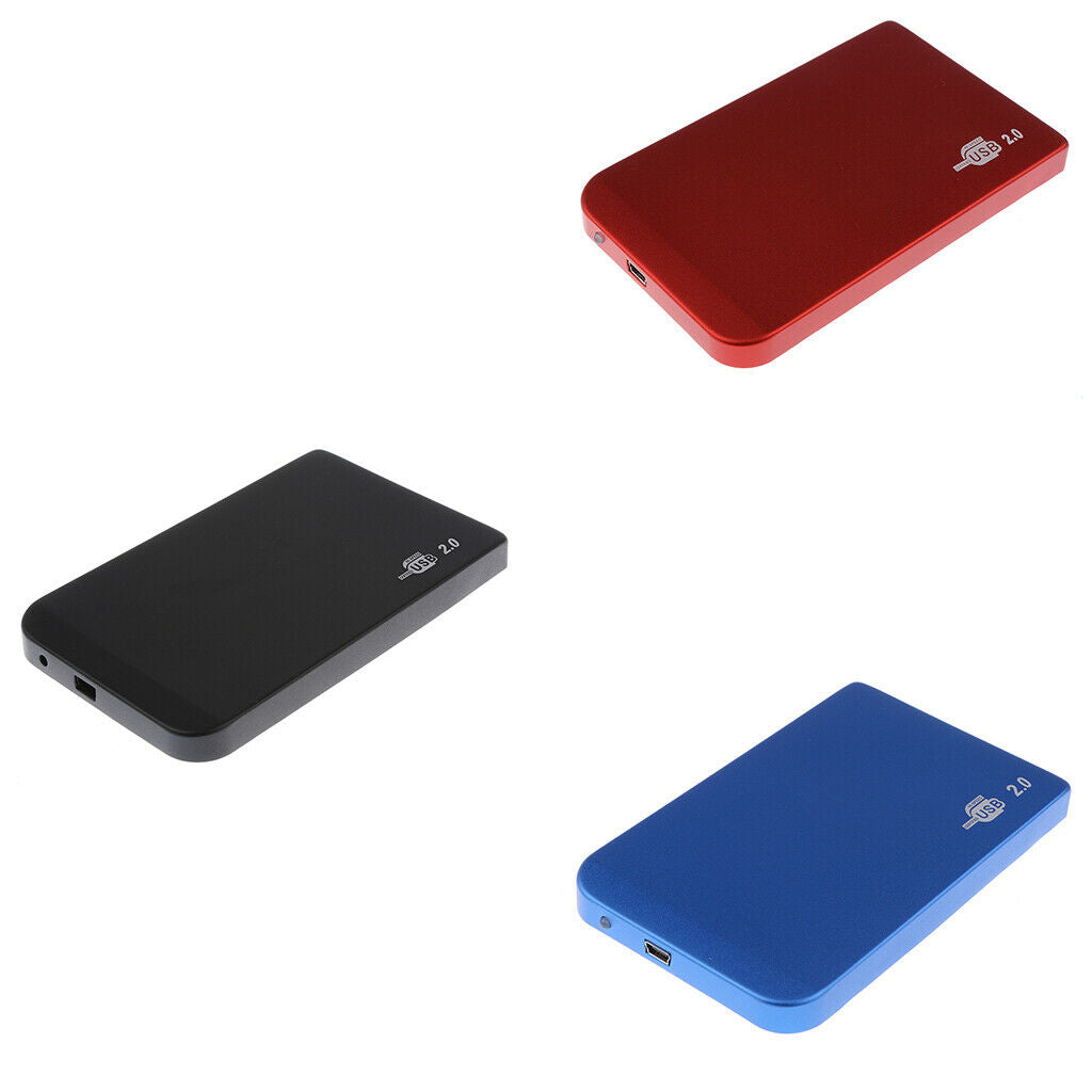 2.5'' 9.5mm IDE Hard Drive Case to USB2.0 External Disk Enclosure Box BLK