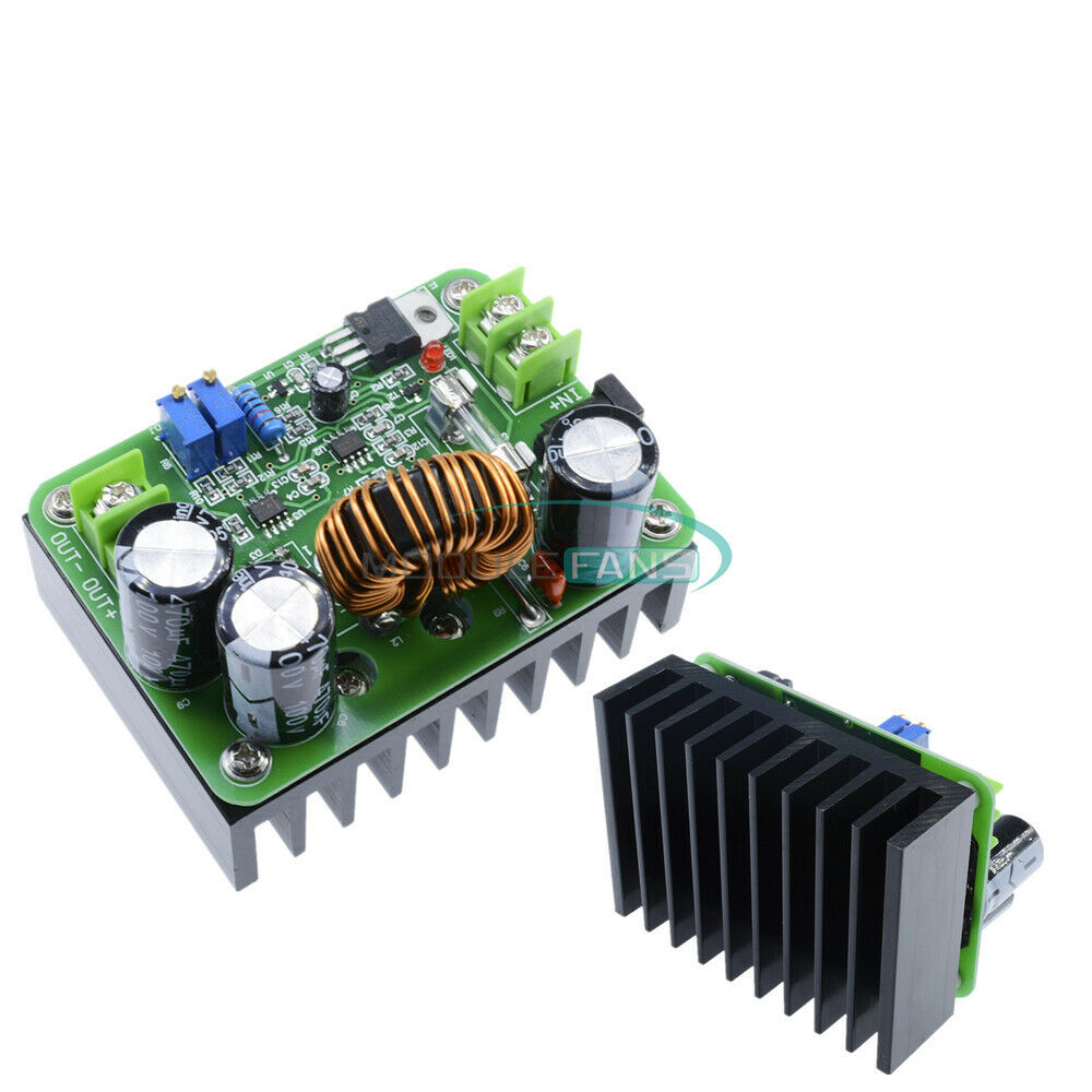DC-DC 10-60V to 12-80V 600W Boost Converter Step-up Module Power Supply 15A