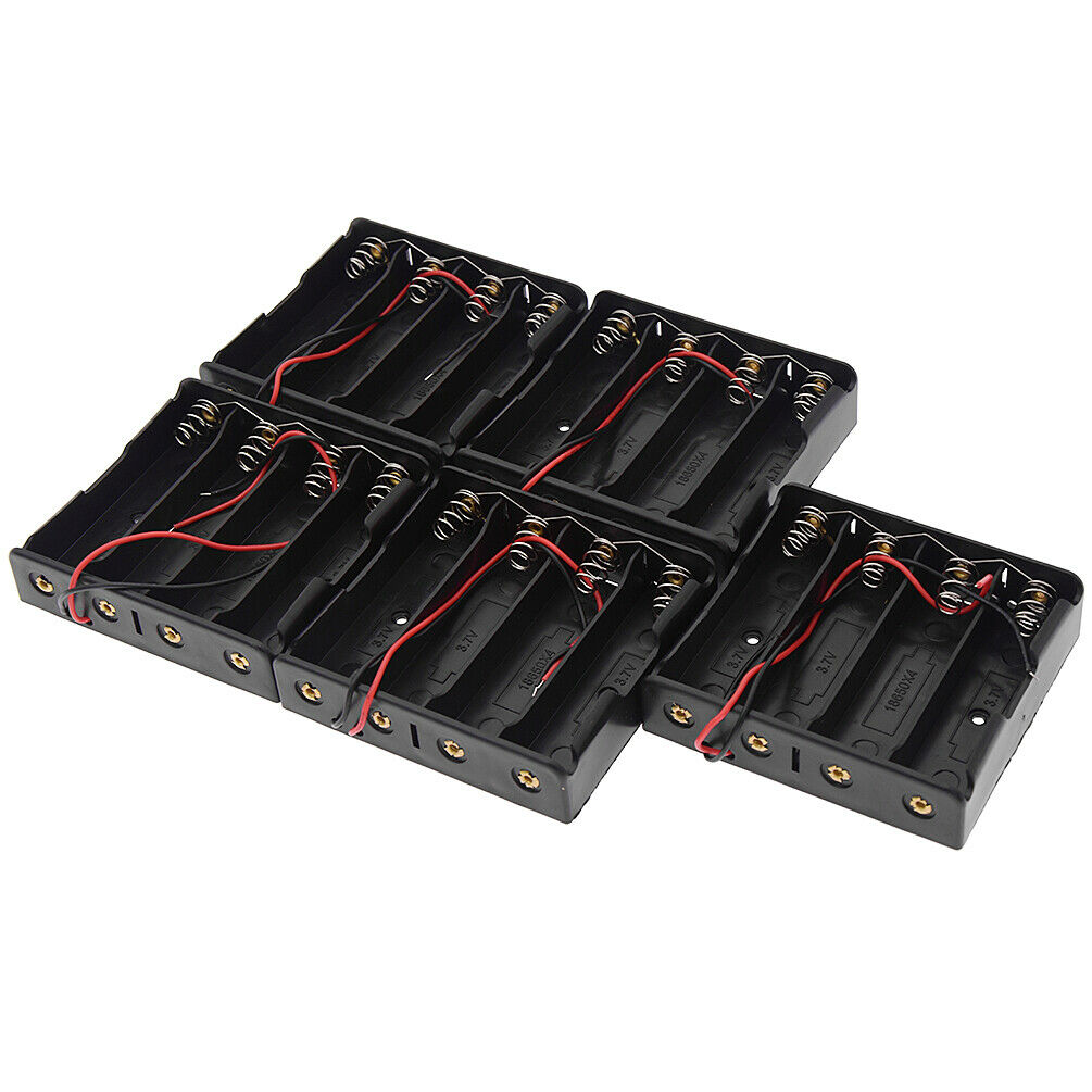 5Pcs DIY Li-ion Battery Plastic Connecting Case Holder for 4x3.7V  Battery