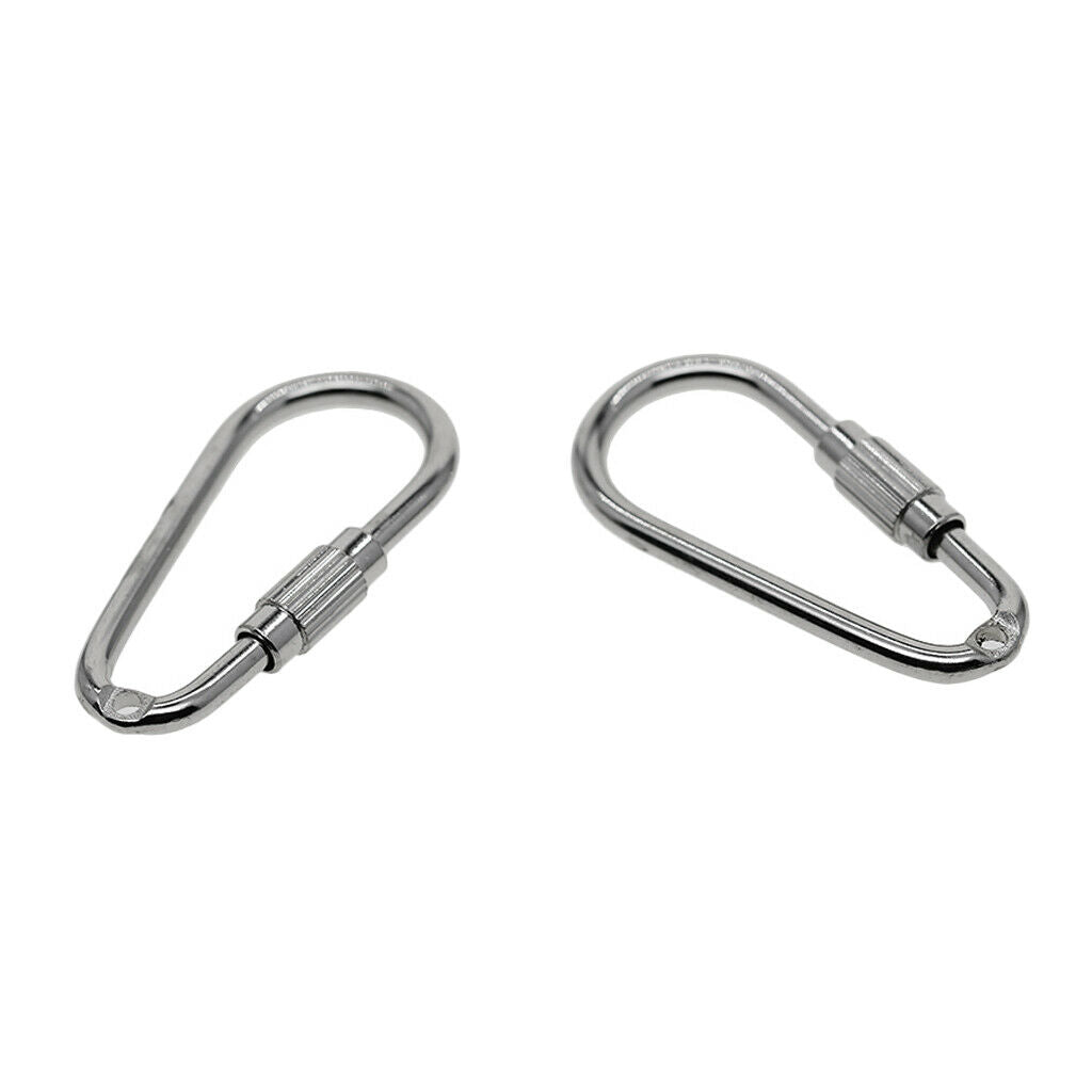 10 Pieces Alloy Carabiner Keychain Mini Carabiner Small