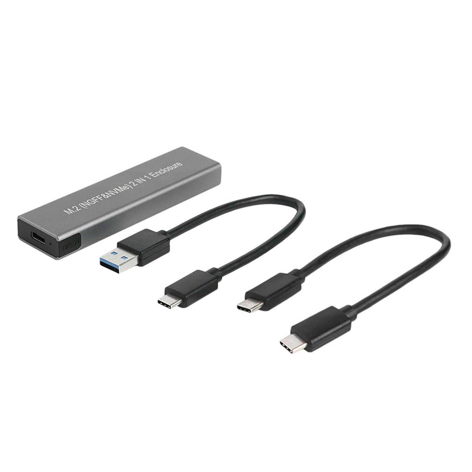 Aluminum M.2 NVME to USB 3.1 Enclosure Adapter for 2230 2242 NVMe SSD 10Gbps