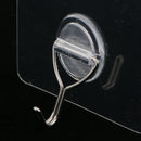 Heavy Duty Hooks Adhesive Hooks Transparent Reusable Seamless Hooks, Bathroom