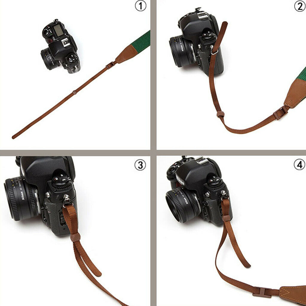 8Pieces Black Quick Release Buckle Kit Neck Strap Camera Eyelet Sling Belt