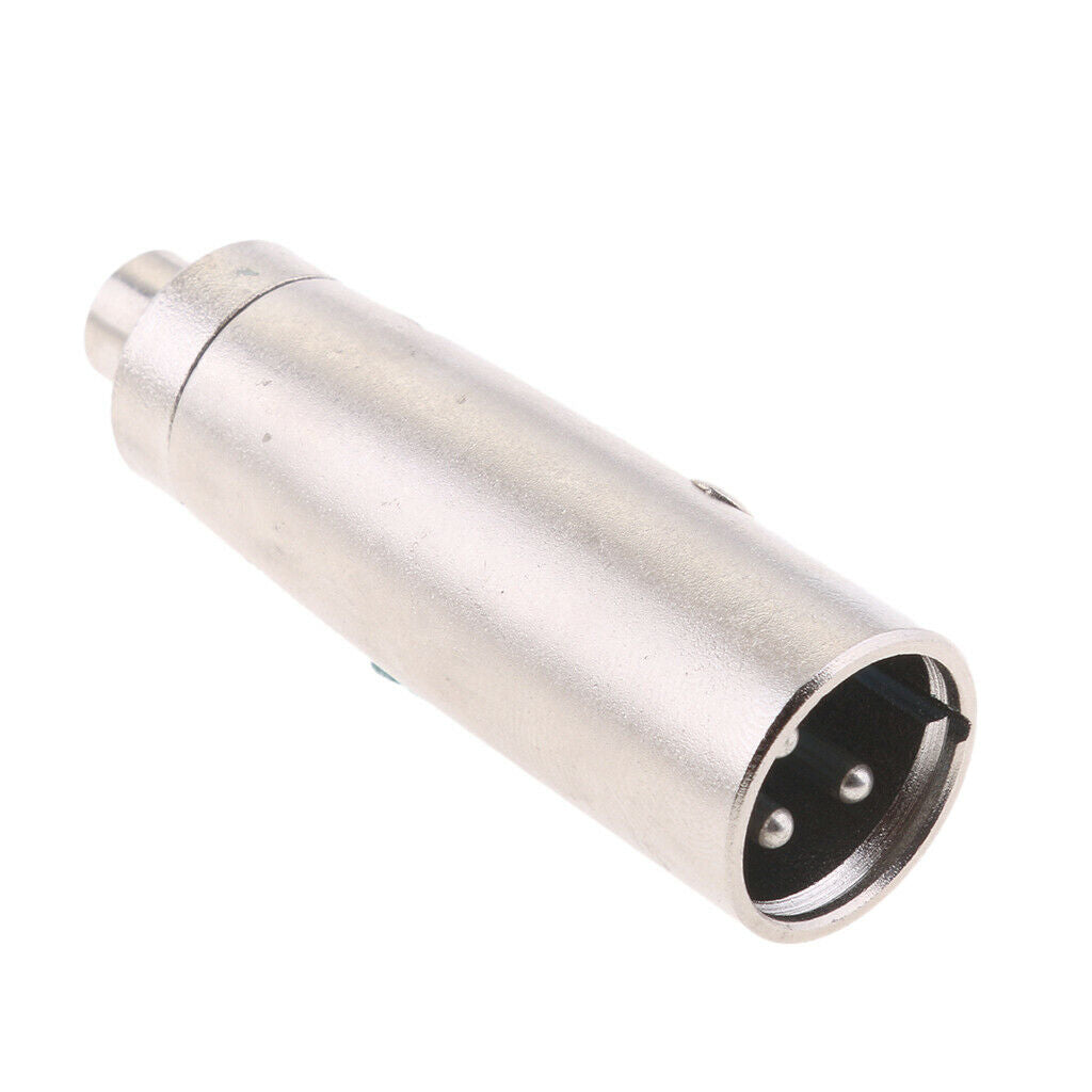 3-Pin XLR Male to RCA Female Plug Audio Cable Microphone Mic Adapter