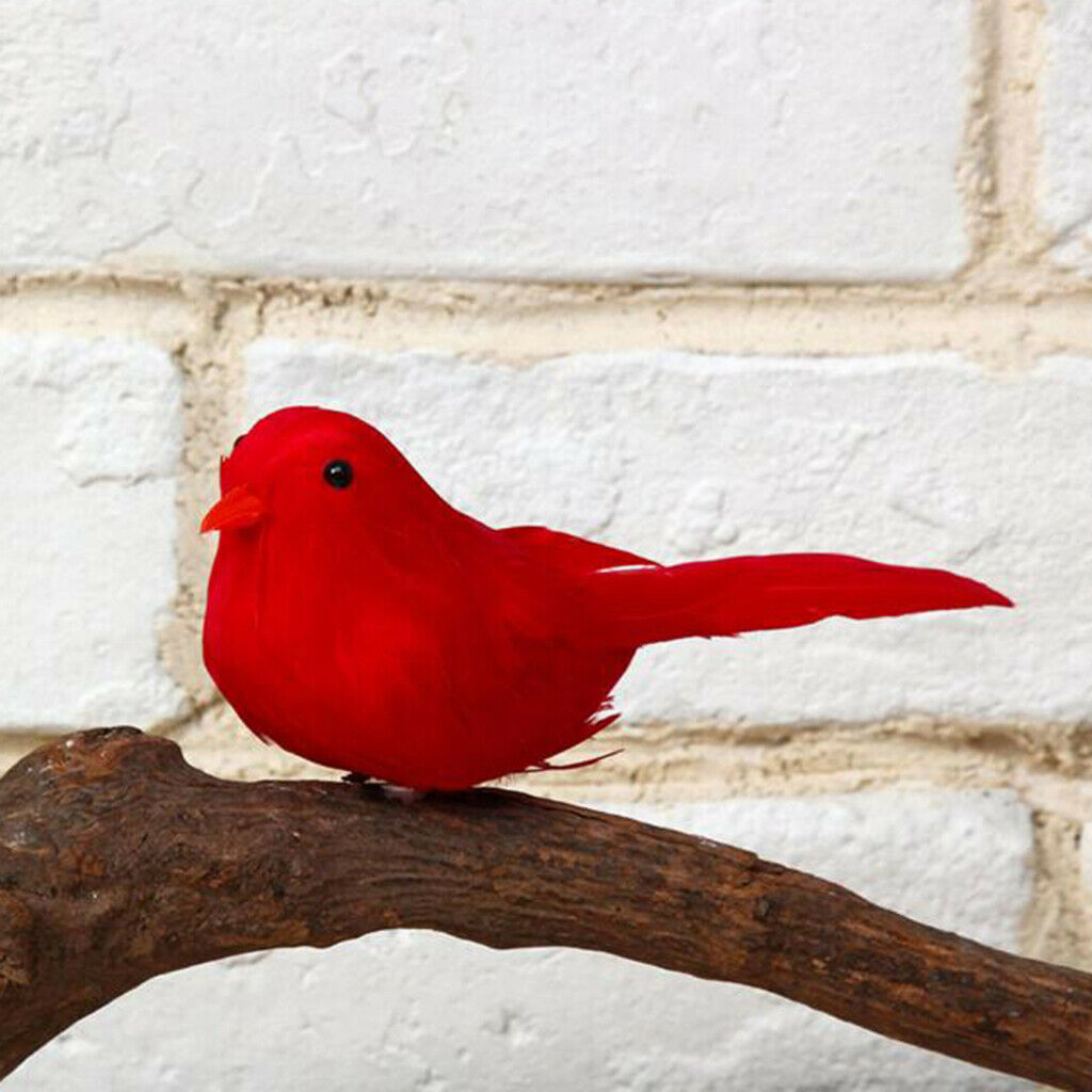 24x Cute Artificial Mini Birds for DIY Garden Home Party Decorations Toys
