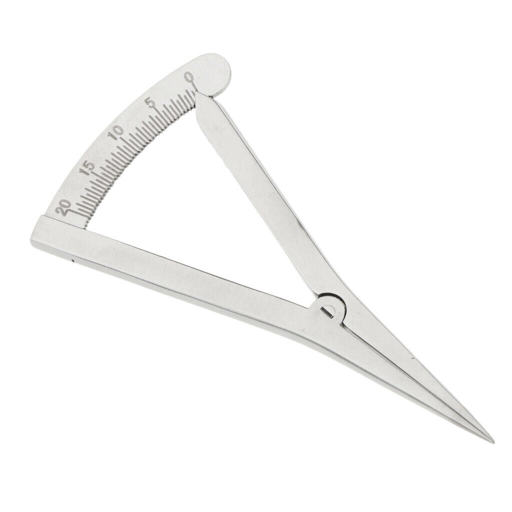 Stainless Steel Ophthalmic Eye Caliper Double Eyelid Scale Self Lock Straight