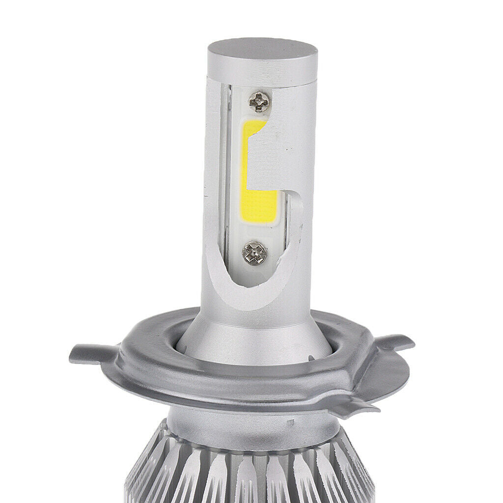 7200LM 72W High Power LED 9003/H4 Headlight High Low Beam Bulbs White 6000K