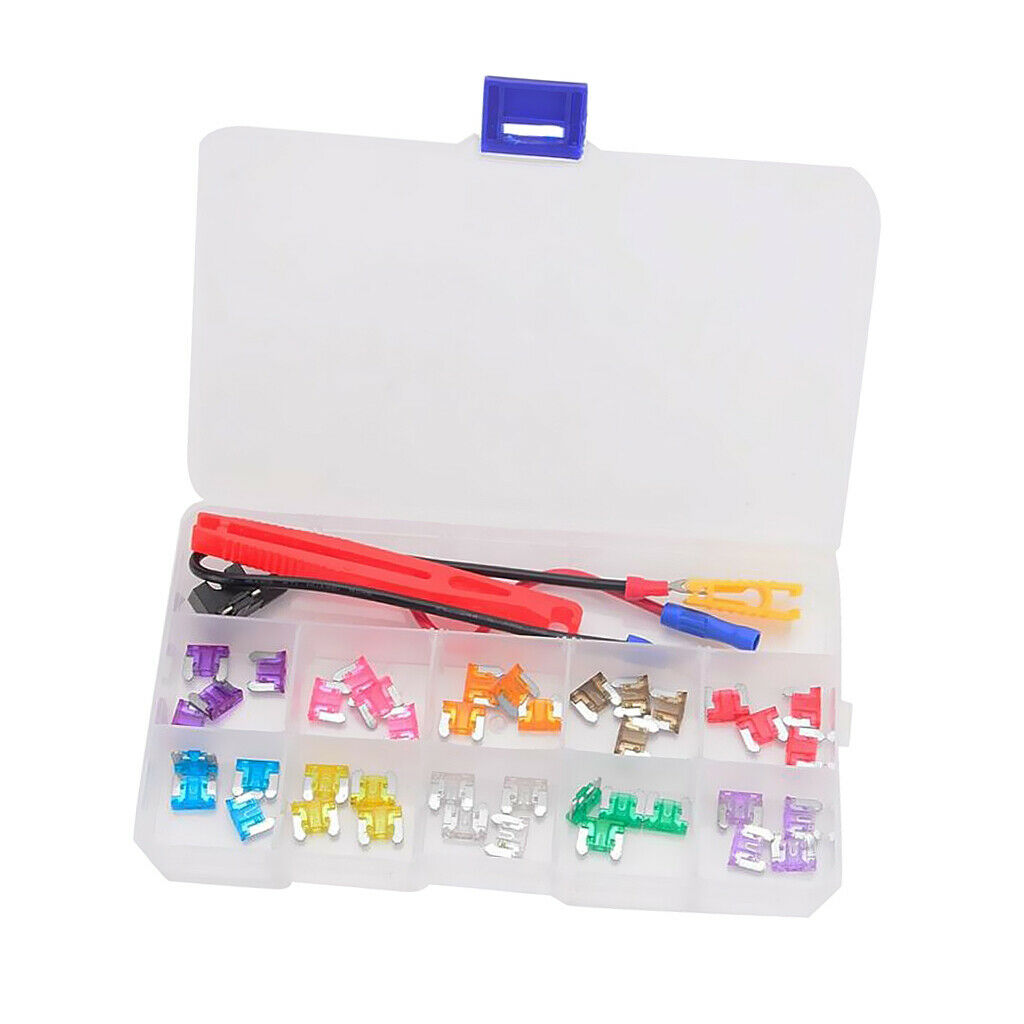 2A/3A/5A/7.5A/10A/15A/20A/25A/30A/35A Mini Fuse Kit for Motorcycle Car