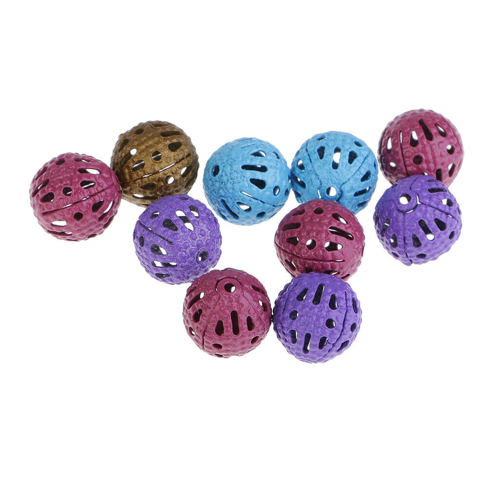 100pcs Iron Hollow Metal Beads For Crafts Loose Spacer Beads Round Beads