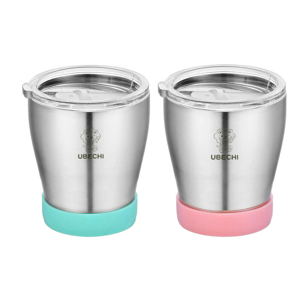 300 ML Stainless Steel Cup Outdoor Coffee Tea Juice Water Drinks Mug Pink