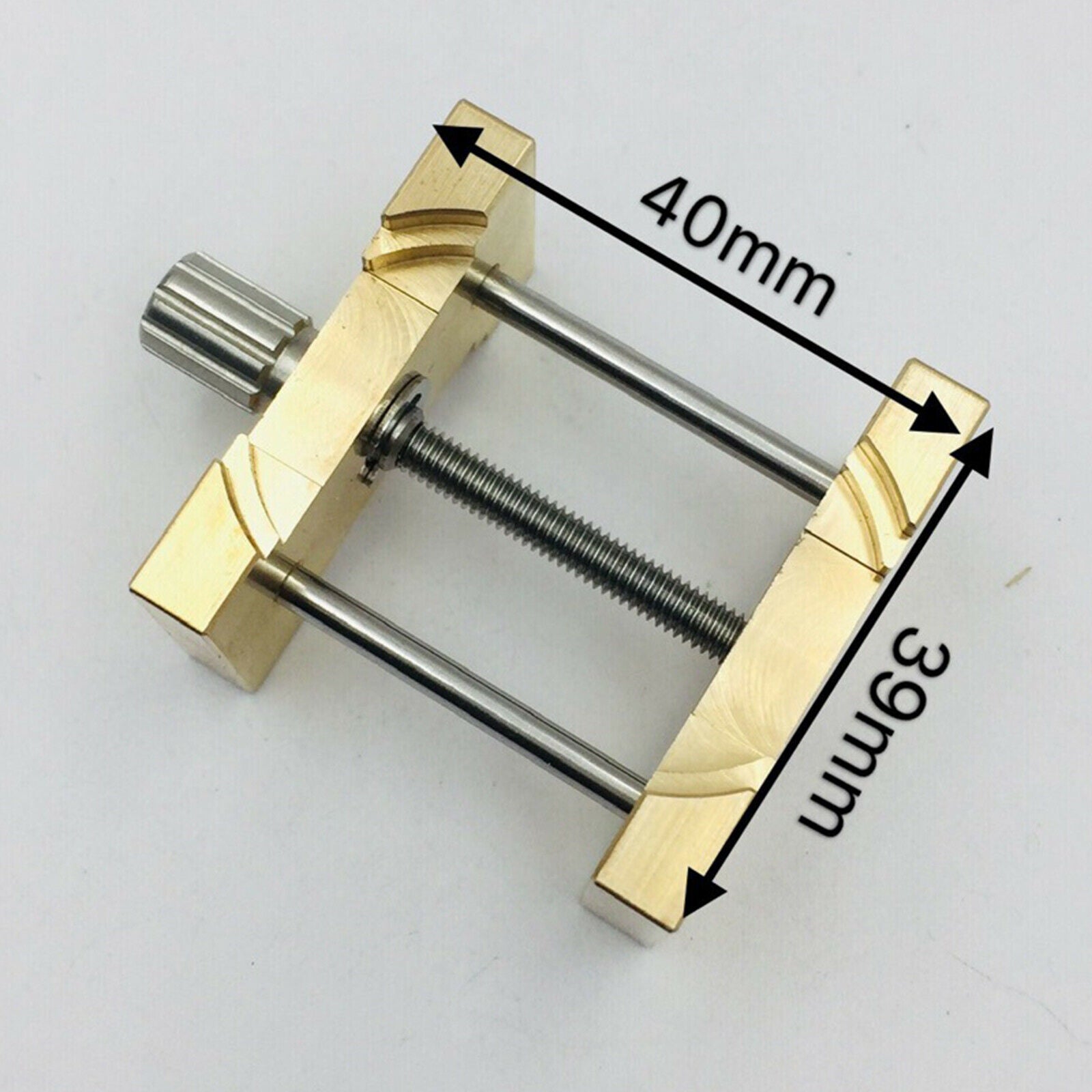 Set of 2 Copper Watch Movement Holder Fixed Base Opening Holder Repair
