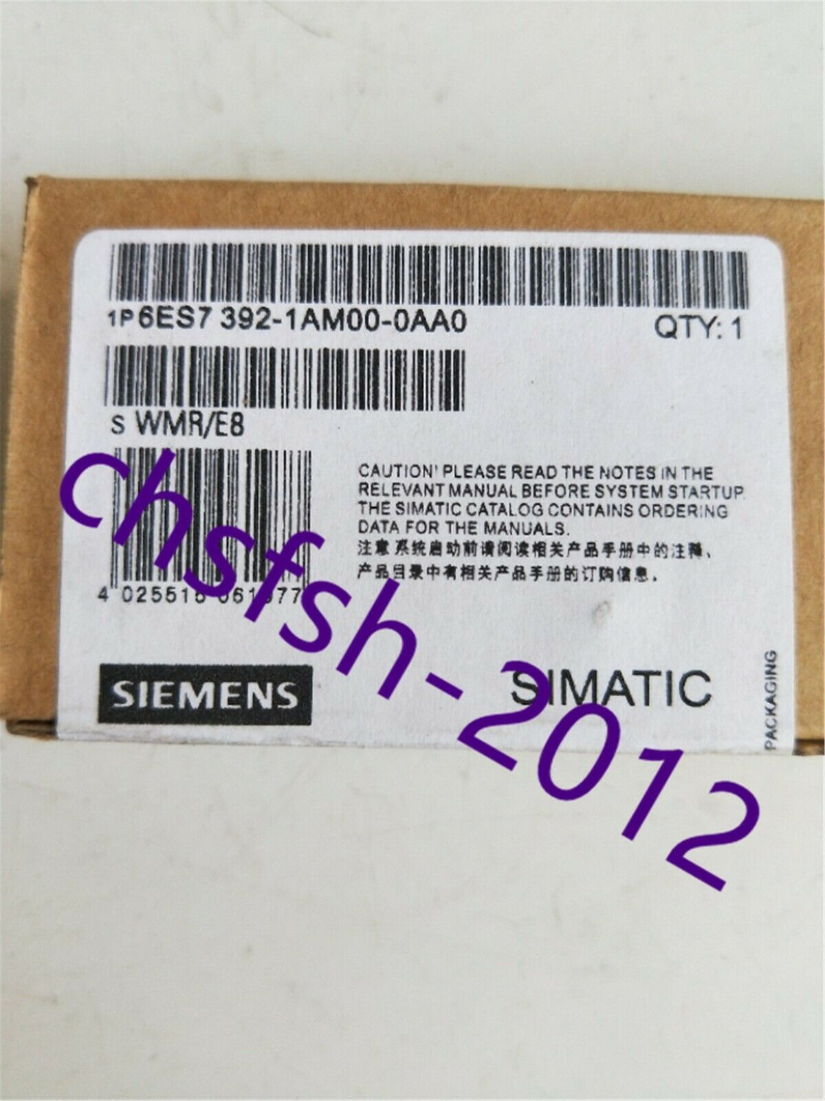 1 pcs New IN Box Siemens 6ES7 392-1AM00-0AA0 pin connector