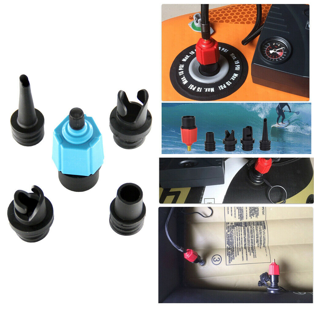 5pcs/Set Pump Adaptor Air Pump Converter Nylon Alloy Solid 4 Standard